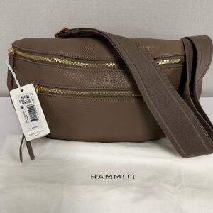 NWTS lHammitt Charles Crossbody | Sculpted Taupe​/​Brushed Gold | Lrg